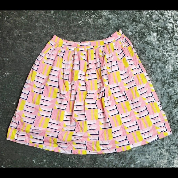 J.Crew Geometric Multicolor Skirt - Picture 1 of 5
